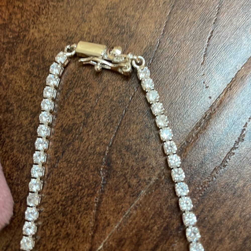 LUV AJ Silver Tennis Necklace - Picture 6 of 8
